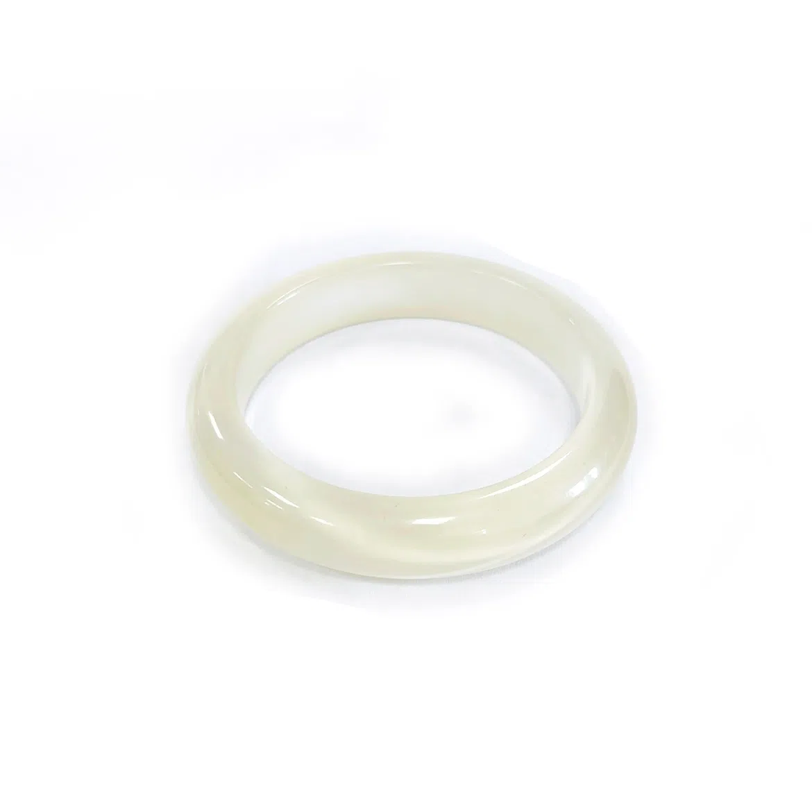 岁月静好 新中式国潮复古民族风荔枝冻宽版美人镯白月光镯子搭配汉服旗袍素雅气质 猫眼石 玉石手镯 女