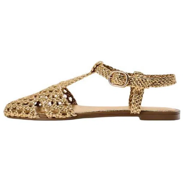 ZARA Roman Sandals Gold
