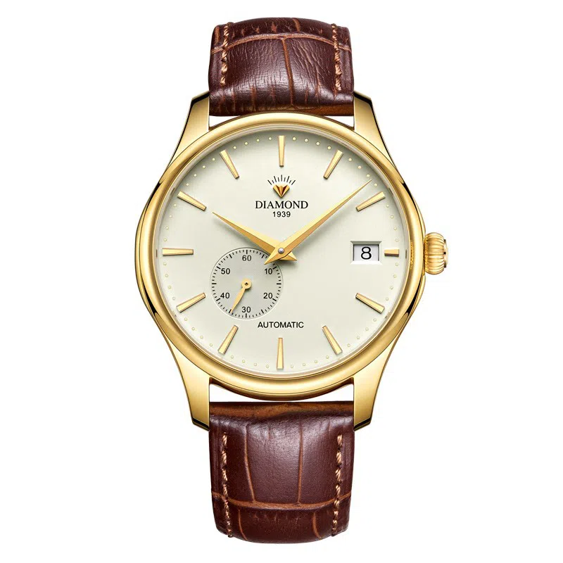 钻石自动机械机芯 国表 男女同款 白色表盘