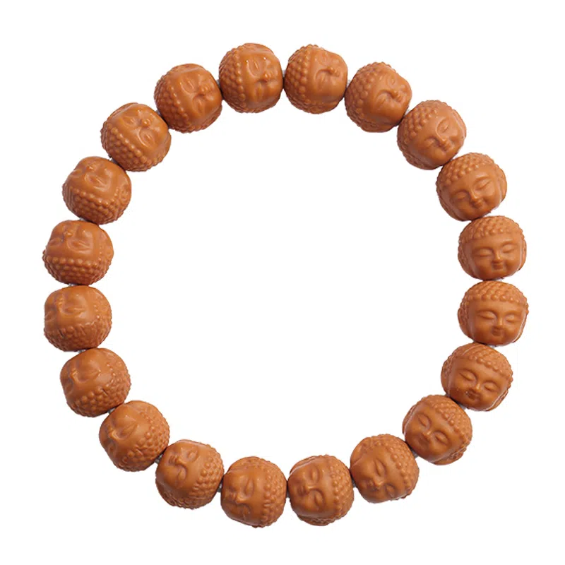 木盛缘 宝宝佛 佛珠单圈念珠文玩 猴头核桃 手串 男女同款情侣款