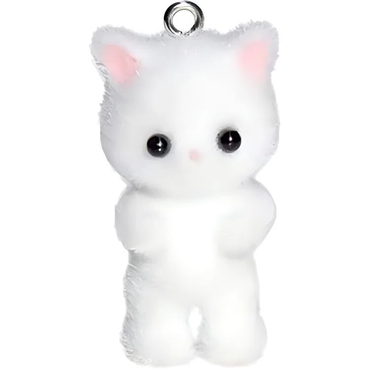 一点潮玩 迷你站立植绒小猫钥匙扣 谷圈挂件