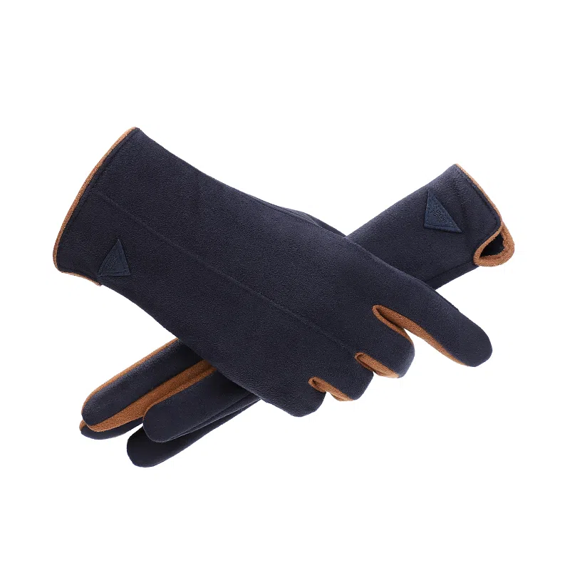 南极人 冬季骑行防寒户外骑车开车加绒加厚防风抗寒可触屏德绒 秋冬款 保暖手套 男款
