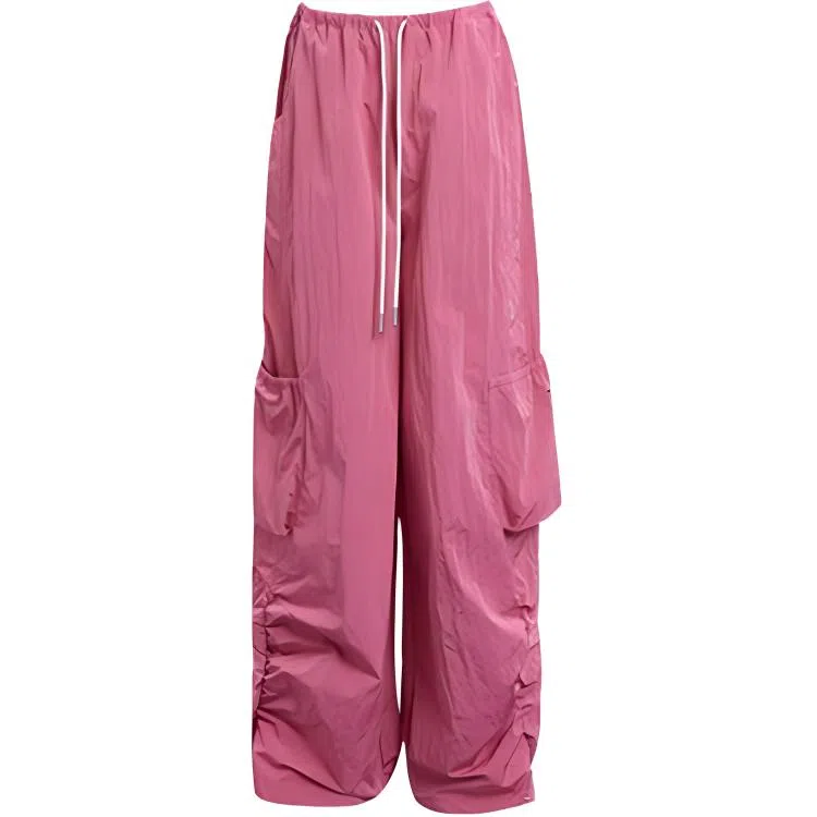 High Street Sweet Spicy Wide-leg Cargo Pants Women