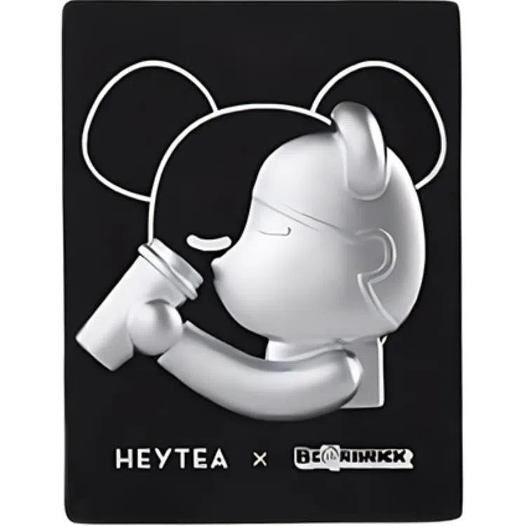 HEYTEA x BE@RBRICK Cool Black 2.0 Badge