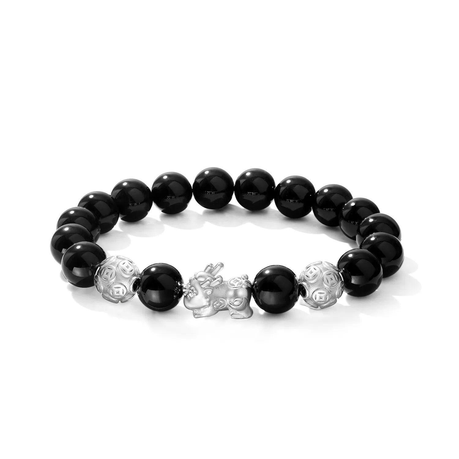 骊碧 新中式招财貔貅吞金兽 复古国潮风精致轻奢小众高级感设计转运珠 玛瑙 手串 男女同款情侣款