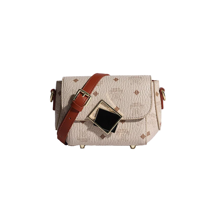 木林森 韩版百搭高级感印花 合成革 单肩包 常规 女款 多色