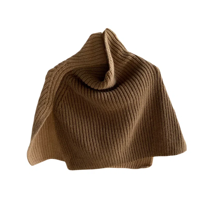 北极绒 冬季护颈围巾外搭套头领脖套韩系潮针织披肩 围脖 男女同款情侣款