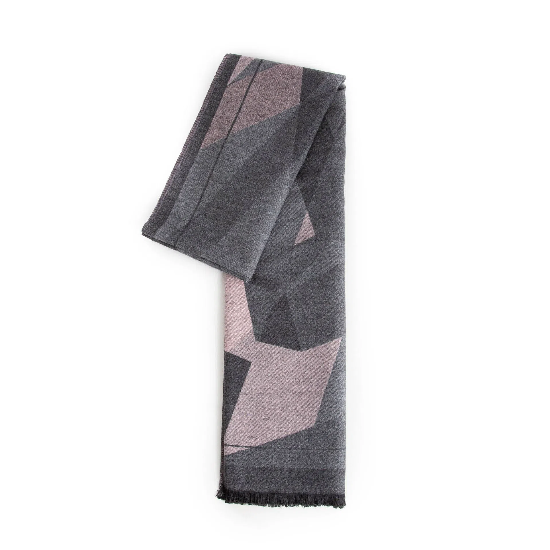 梦特娇 高级双面几何字母保暖防风 披肩 女款