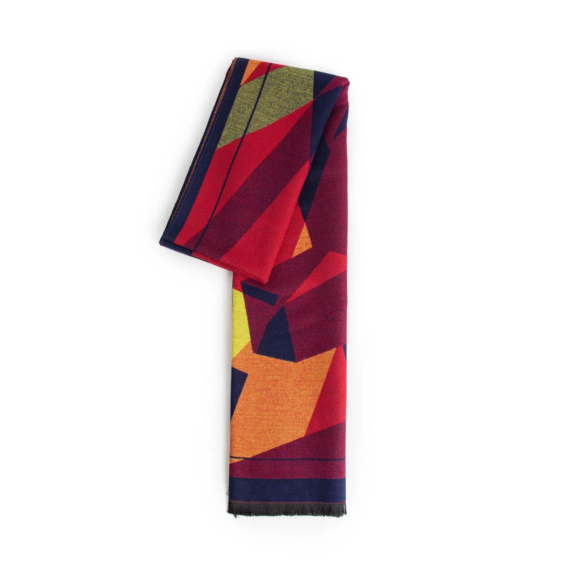 梦特娇 高级双面几何字母保暖防风 披肩 女款