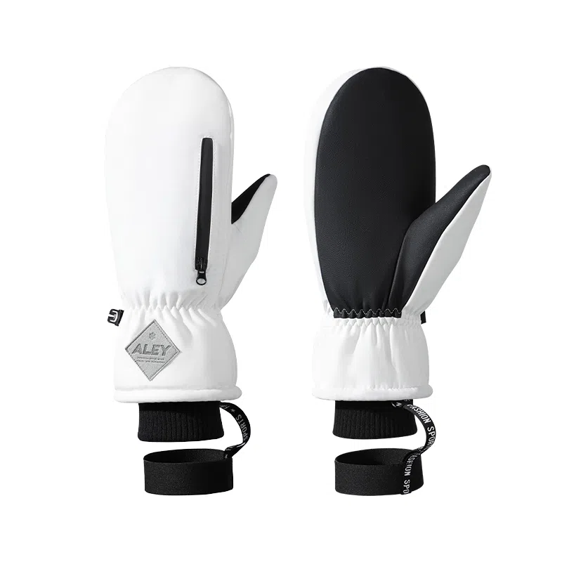 南极人 加绒厚棉保暖防泼水触屏单板连指闷子户外骑行防风防寒 加厚 滑雪手套 男款