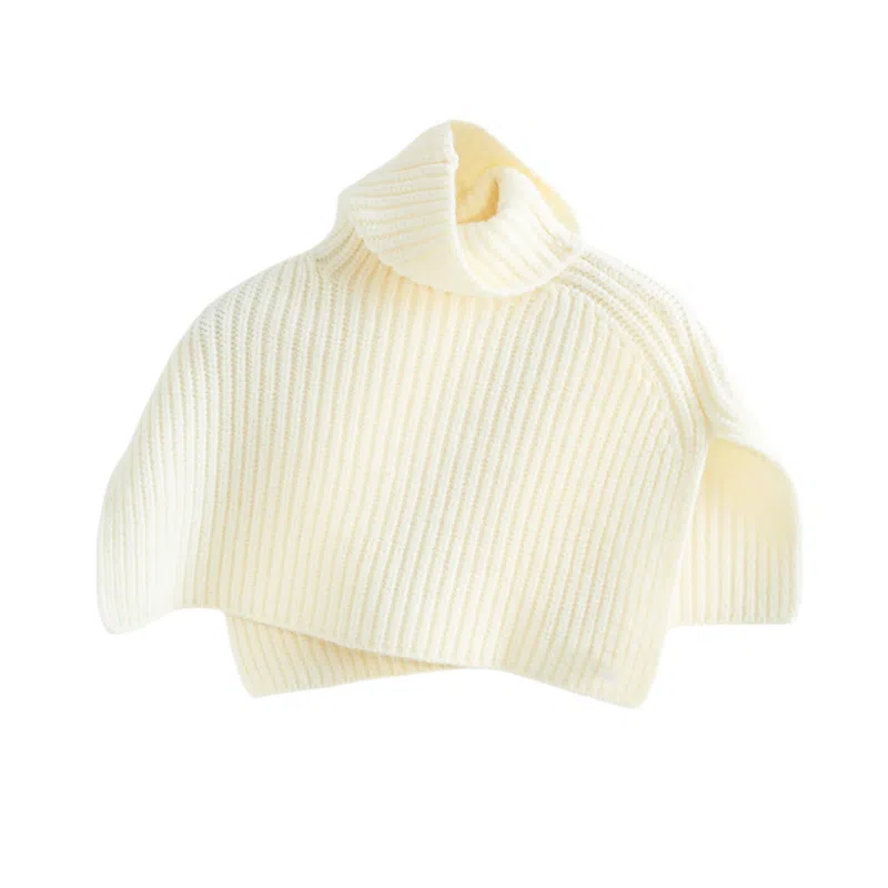 北极绒 冬季护颈围巾外搭套头领脖套韩系潮针织披肩 围脖 男女同款情侣款