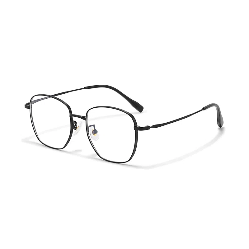 【联系客服可选配镜套餐】 佐川 钛金属眼镜框 复古多边形近视眼镜  素颜神器 可配防蓝光变色 光学镜架 男女同款情侣款