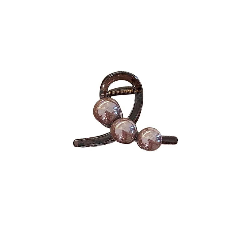 水中玉 小号珍珠抓夹发量少夹子鲨鱼夹高级感气质头发发卡头饰 亚克力 发夹 女款