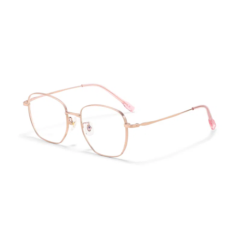 【联系客服可选配镜套餐】 佐川 钛金属眼镜框 复古多边形近视眼镜  素颜神器 可配防蓝光变色 光学镜架 男女同款情侣款