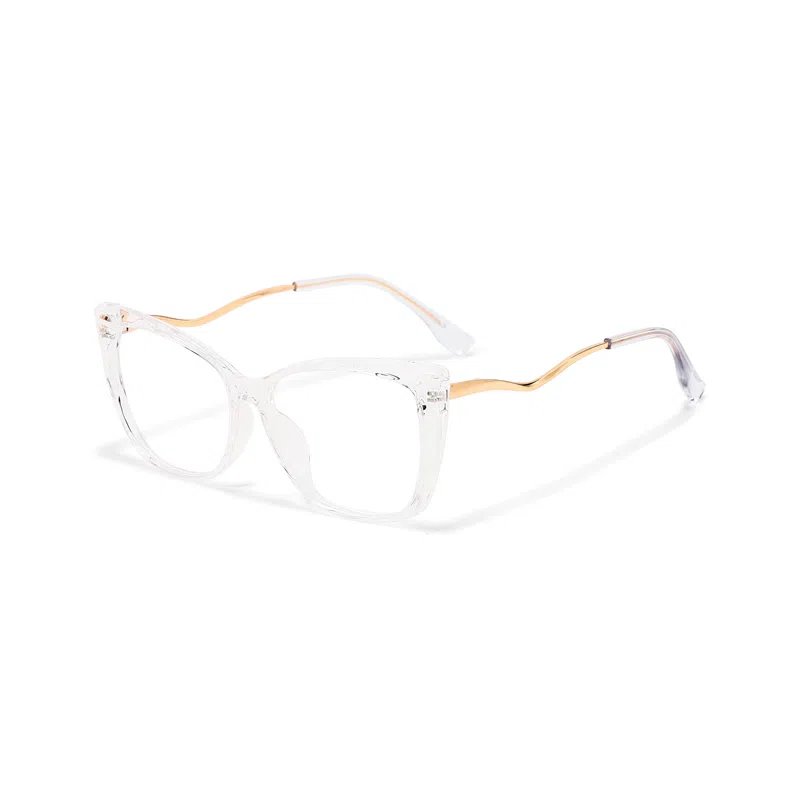 【联系客服可选配镜套餐】 佐川 个性眼镜框 复古眼镜 个性设计可配防蓝光变色 板材加金属 猫眼 光学镜架 男女同款情侣款