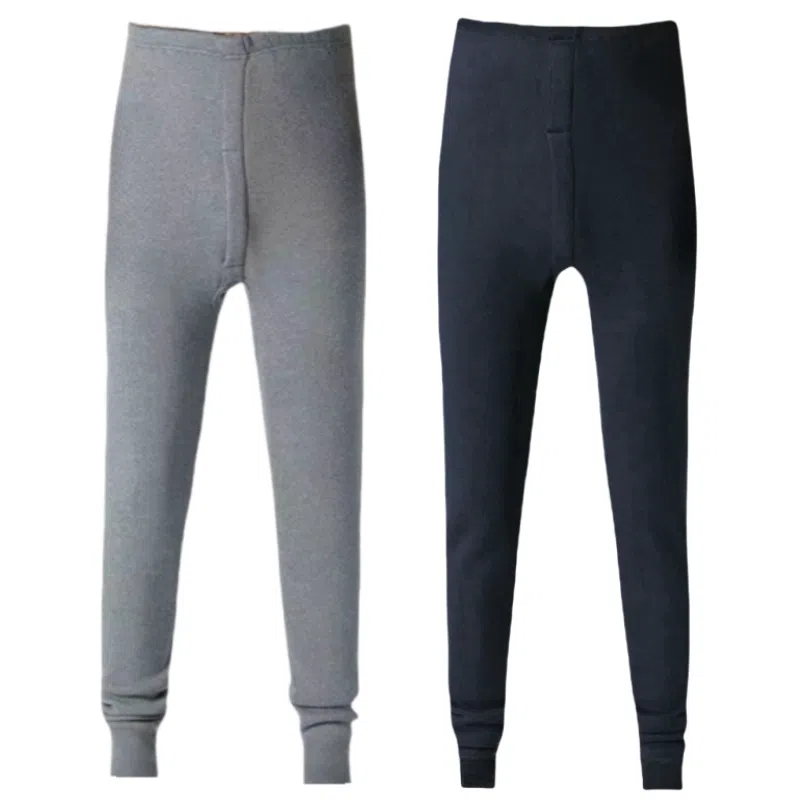 兰缪 加厚摇粒绒青少年秋裤高弹修身不紧绷螺纹收口防风新升级抗寒舒适透气保暖裤 男款