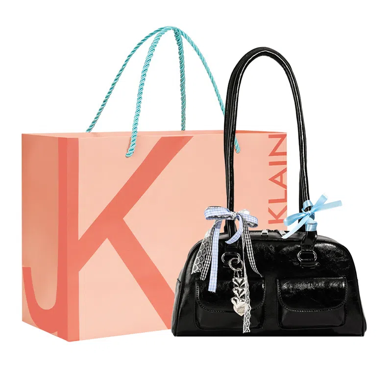 Jane Klain Silver Shoulder Bag