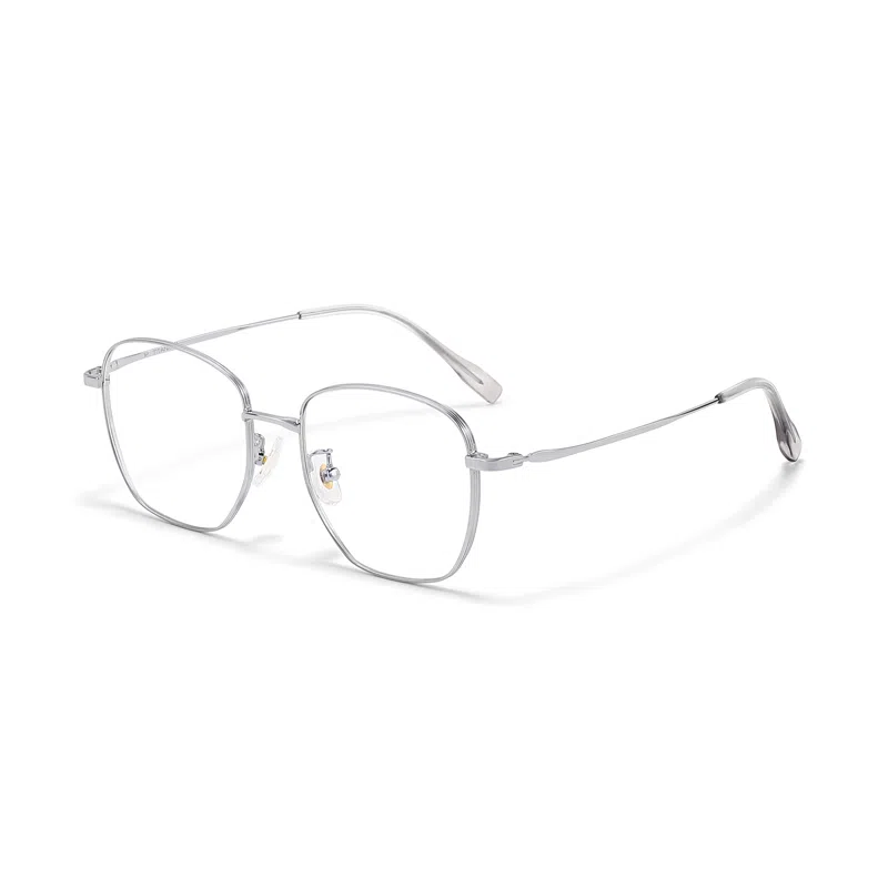 【联系客服可选配镜套餐】 佐川 钛金属眼镜框 复古多边形近视眼镜  素颜神器 可配防蓝光变色 光学镜架 男女同款情侣款