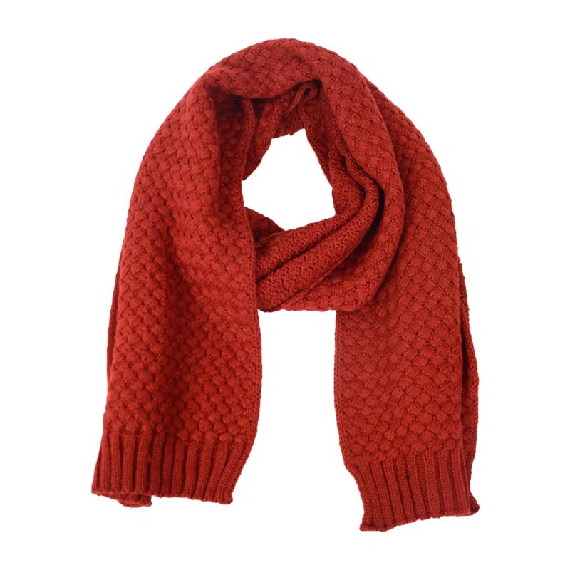 北极绒 韩式高级感针织加厚保暖围脖 绒线围巾 男女同款情侣款