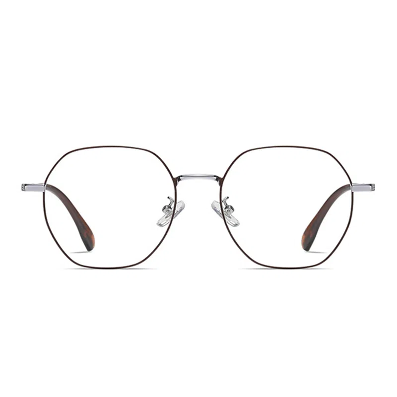 莫拉克 防蓝光 茶色 金丝 光学镜架 女款