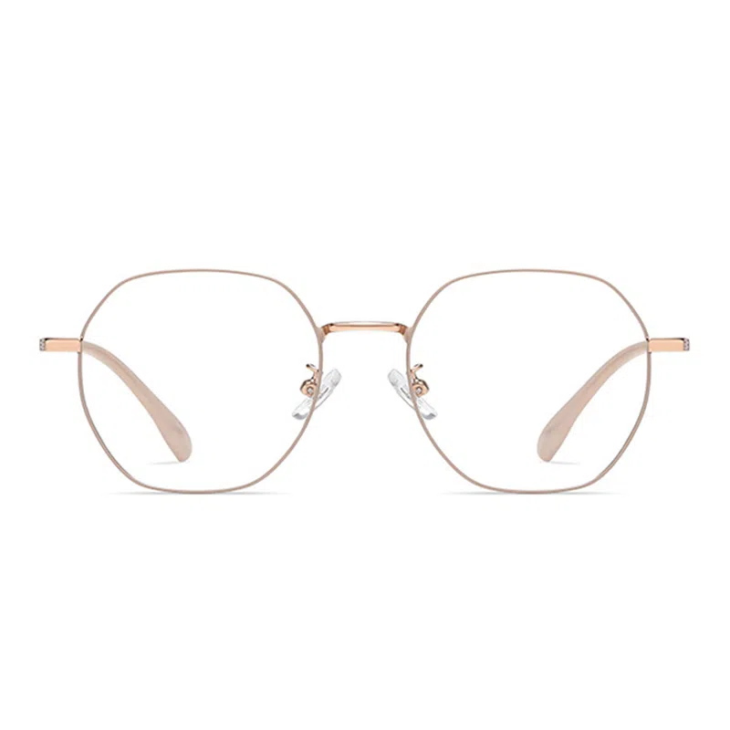 莫拉克 防蓝光 茶色 金丝 光学镜架 女款