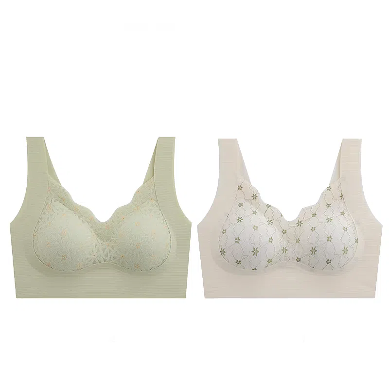 俞兆林 薄款蕾丝舒适大胸显小提拉上托聚拢防下垂收副乳文胸 女款 组合装