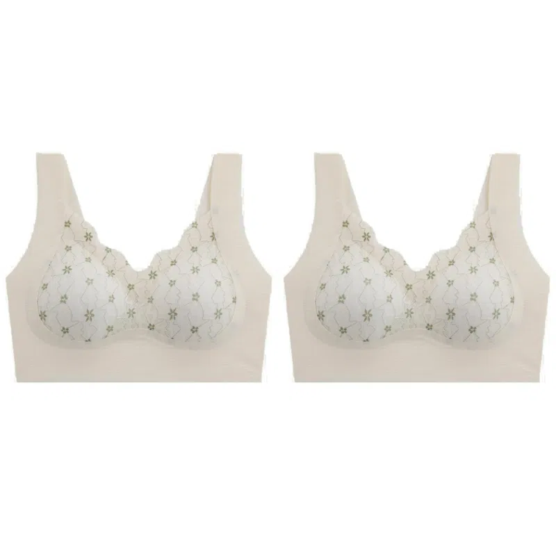 俞兆林 薄款蕾丝舒适大胸显小提拉上托聚拢防下垂收副乳文胸 女款 组合装