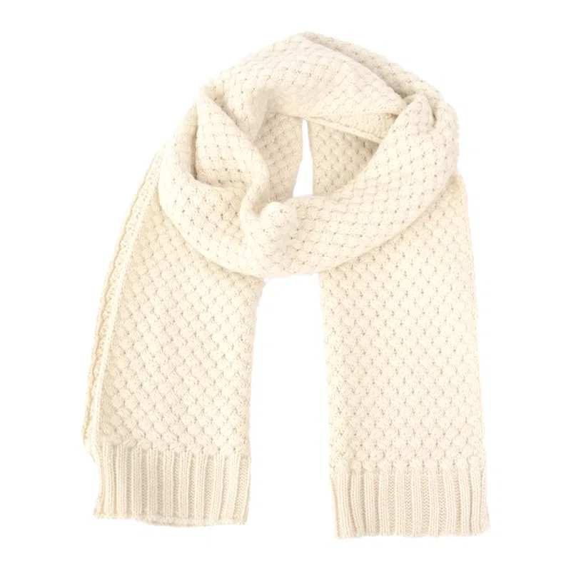 北极绒 韩式高级感针织加厚保暖围脖 绒线围巾 男女同款情侣款