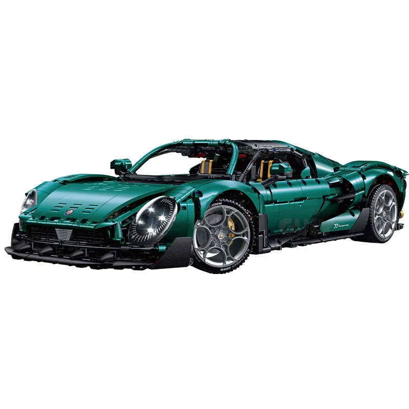 GULY Alpha Electroplated Race Car 3861pcs