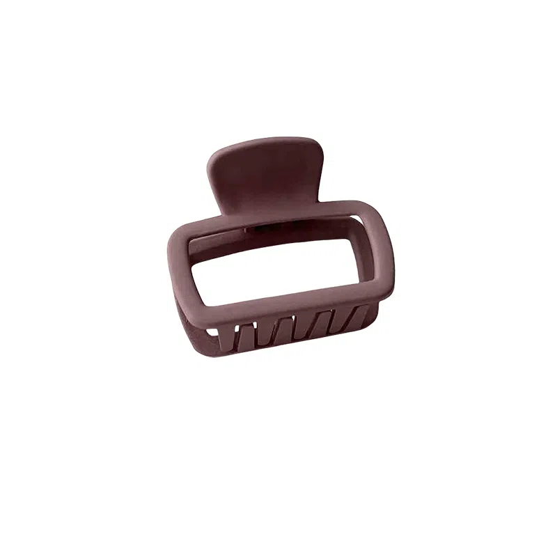 水中玉 磨砂方形小号抓夹后脑勺半扎发鲨鱼夹简约发卡高端夹子头饰 亚克力 发夹 女款