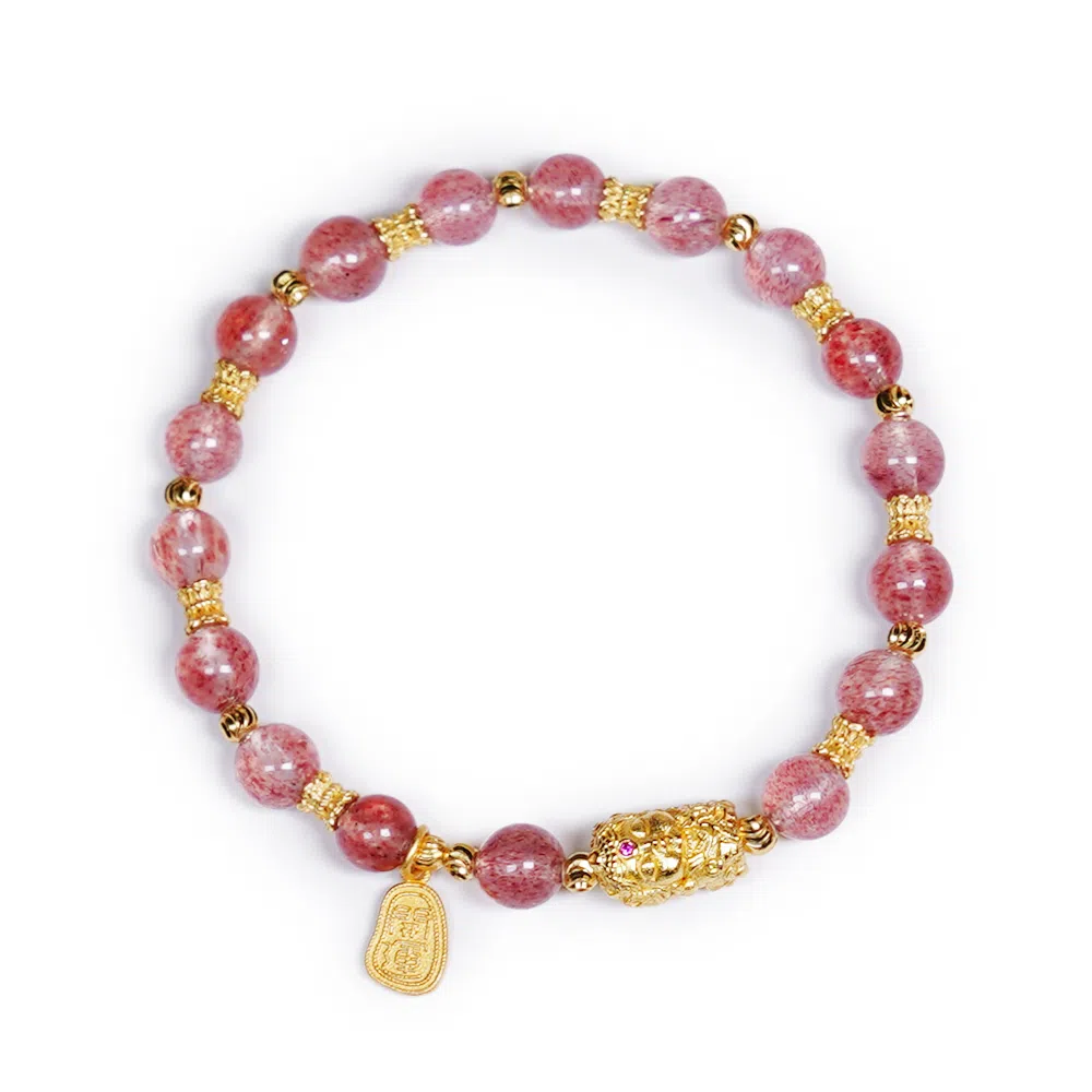 恋银手作 守护佛新中式复古手饰 玛瑙 手串 男女同款情侣款