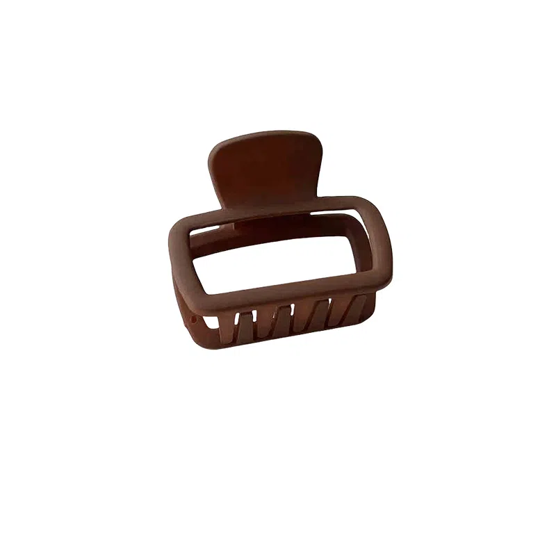 水中玉 磨砂方形小号抓夹后脑勺半扎发鲨鱼夹简约发卡高端夹子头饰 亚克力 发夹 女款