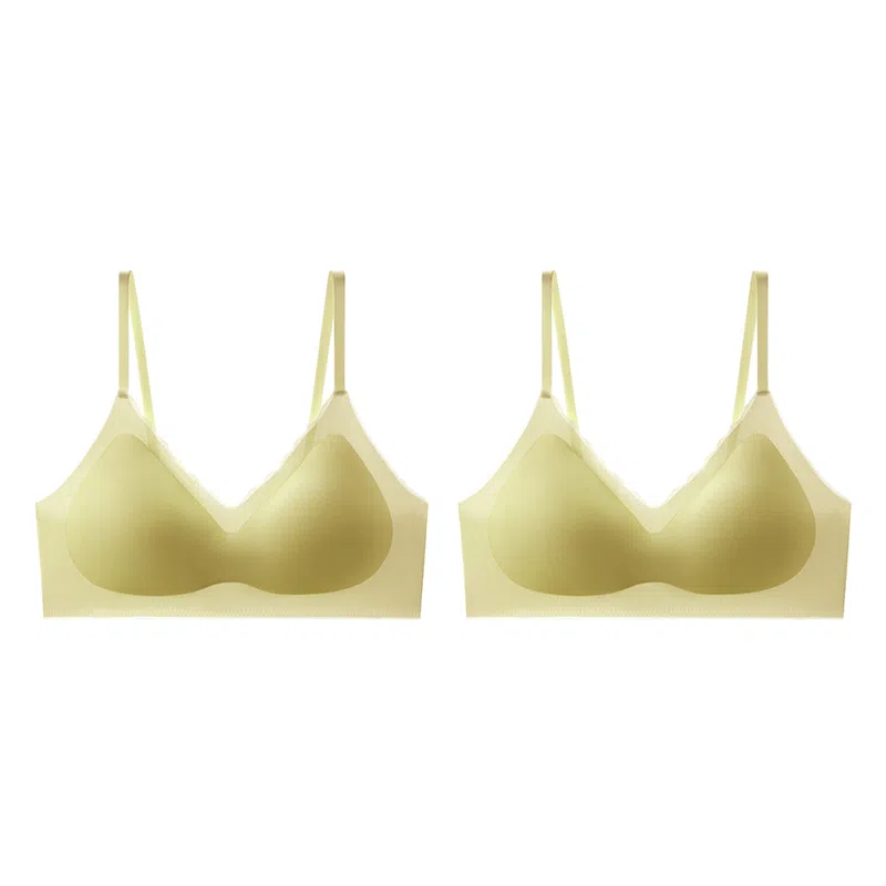 俞兆林 凉感无痕聚拢上托防下垂舒适透气无钢圈收副乳文胸 女款 组合装