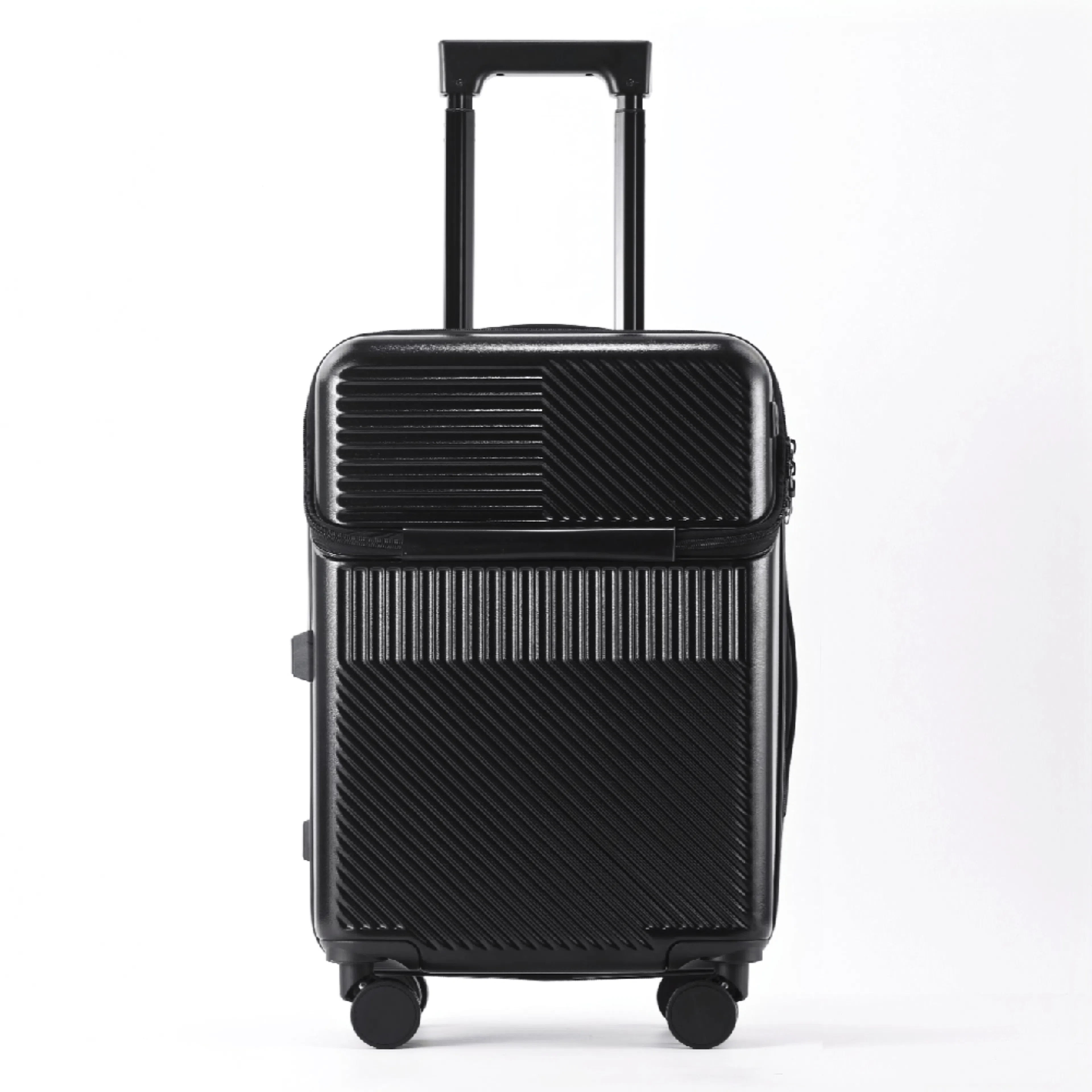 游帝 前开口多功能 带杯架充电口 万向轮旅行箱 男女同款情侣款