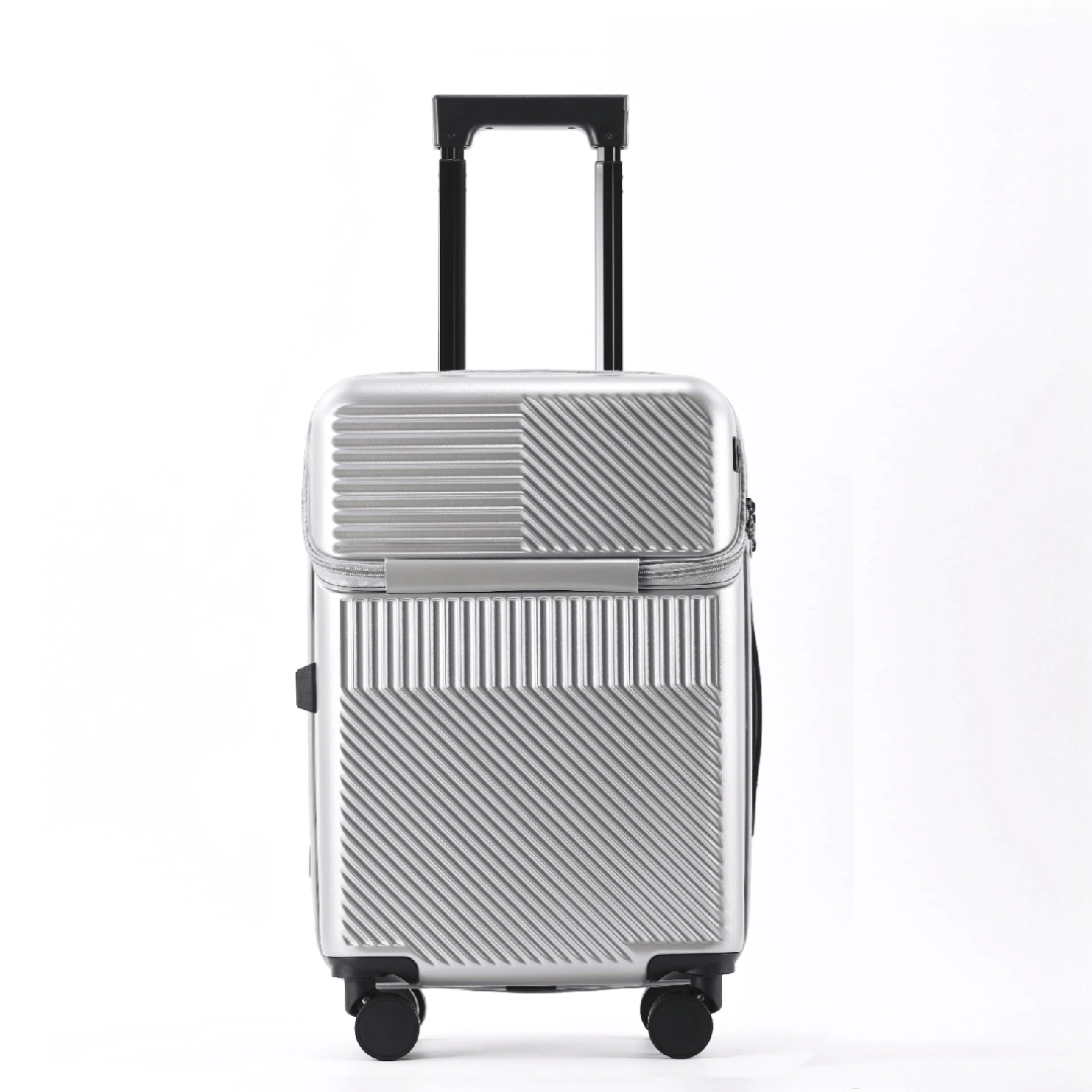 游帝 前开口多功能 带杯架充电口 万向轮旅行箱 男女同款情侣款