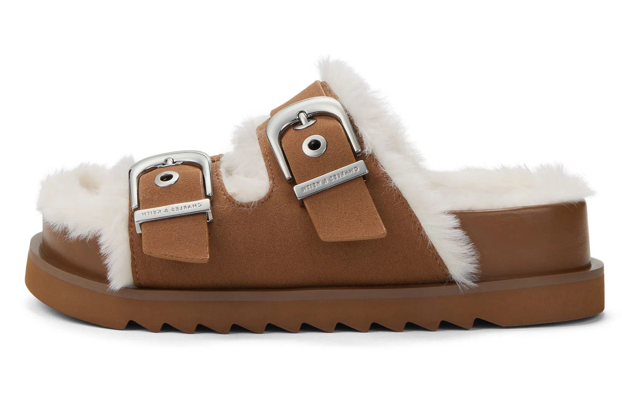 CHARLESKEITH ck EVA 3.5cm BrownSilverBeige