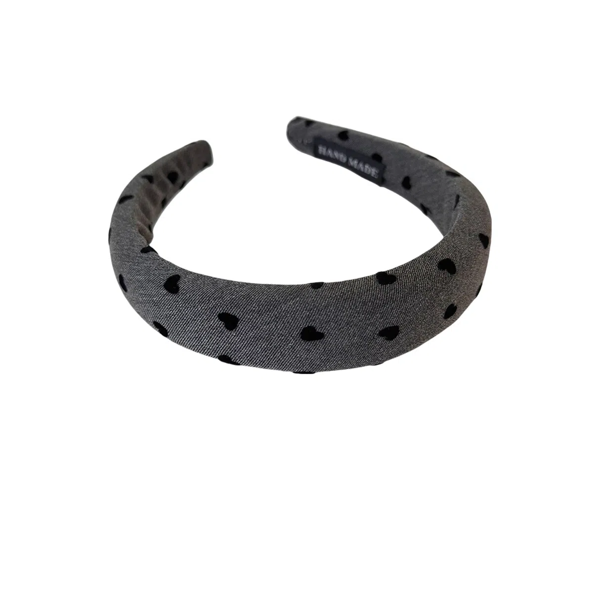 贯古今 复古简约爱心波点百搭高颅顶气质百搭头箍压发不伤发 布艺 发箍 女款