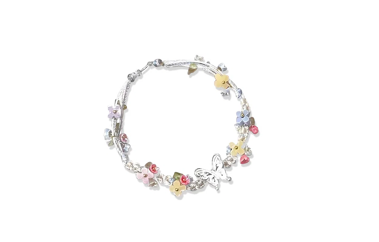 WANLIACC Butterfly Flower Bracelet