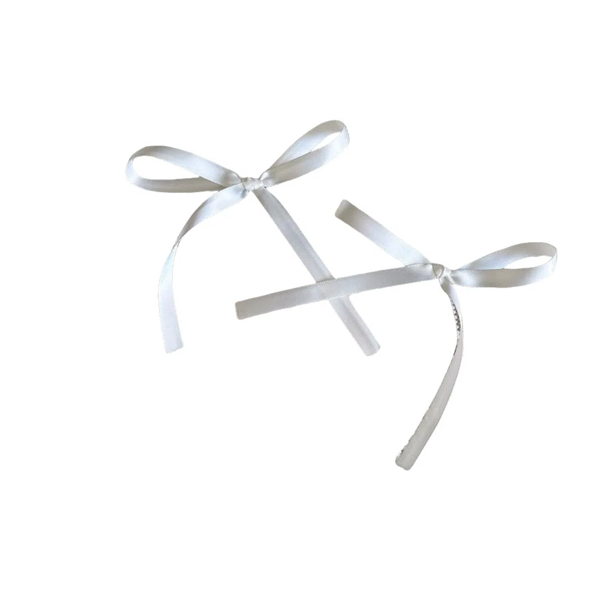 贯古今 温柔粉色娇嫩丝带蝴蝶结绑发甜美发夹飘带发侧边发饰 布艺 发绳 女款