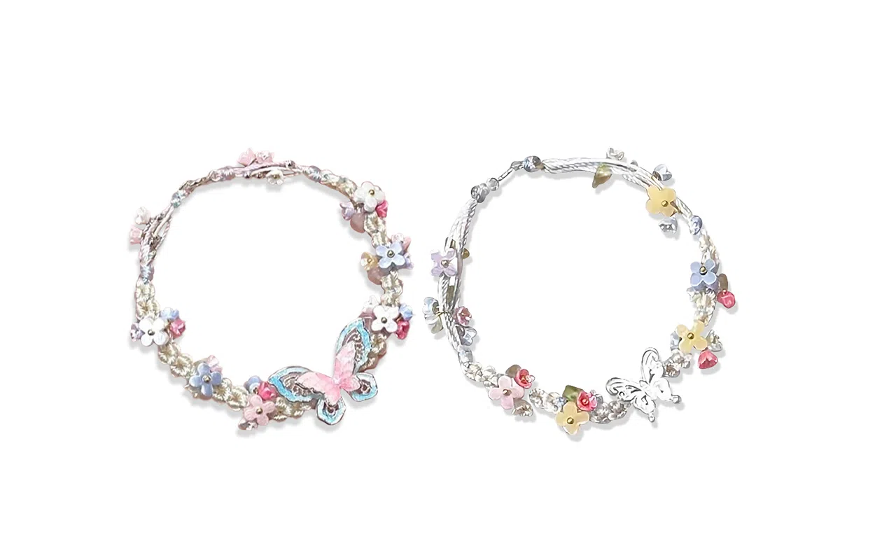 WANLIACC Butterfly Flower Bracelet