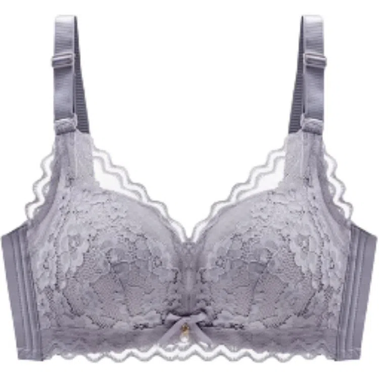 北极绒 小胸聚拢收副乳防下垂提拉调整型蕾丝无钢圈文胸 女款