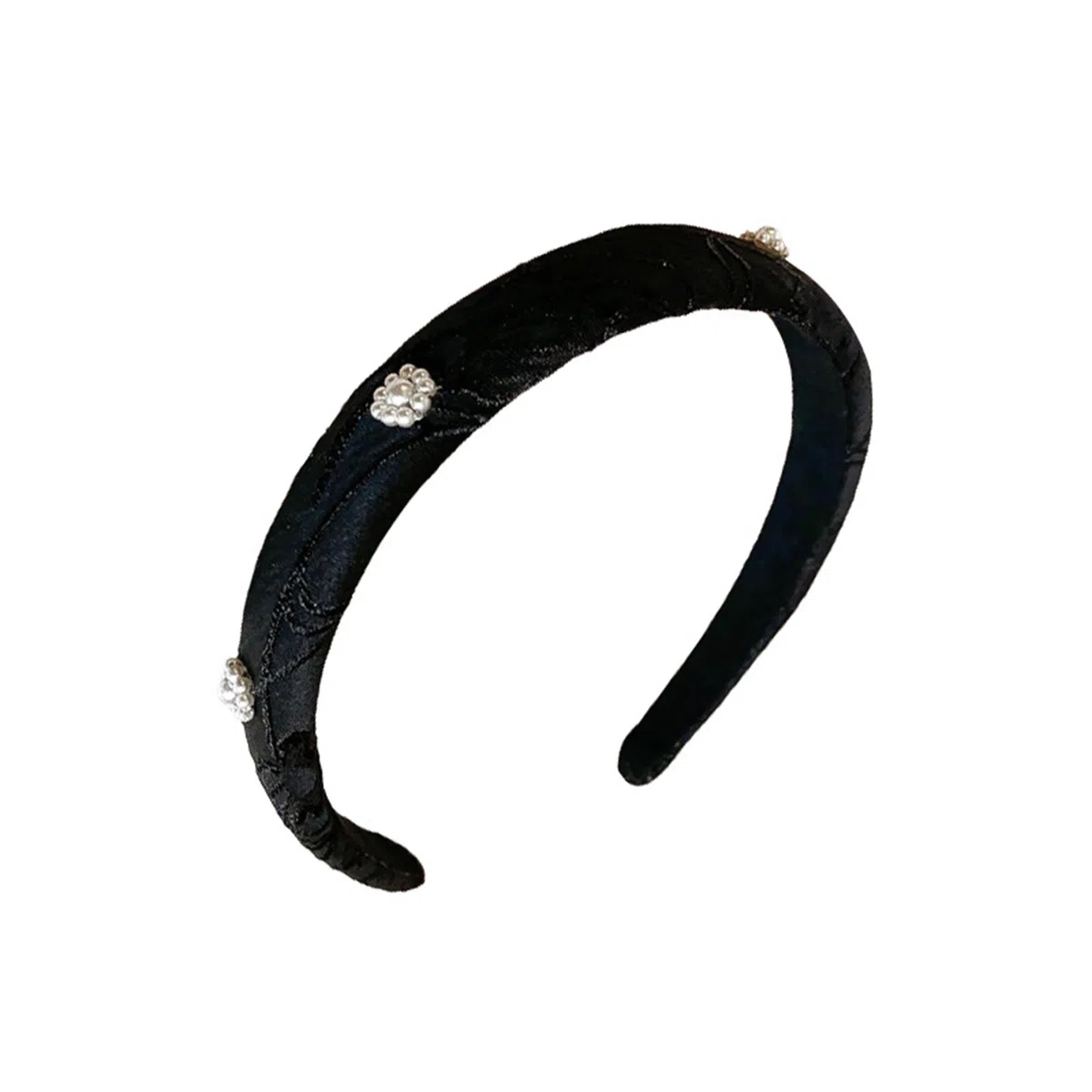 贯古今 复古小香风刺绣花朵海绵不伤发高级感洋气时尚百搭发饰 布艺 发箍 女款