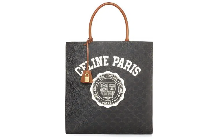 CELINE Triomphe Canvas Bag Brown