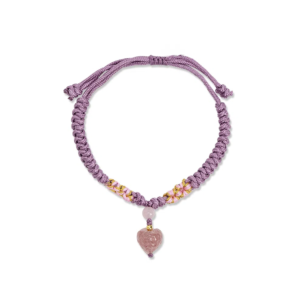 陌阡雪 新中式设计萌系小清新可爱草莓 水晶 手链 女款