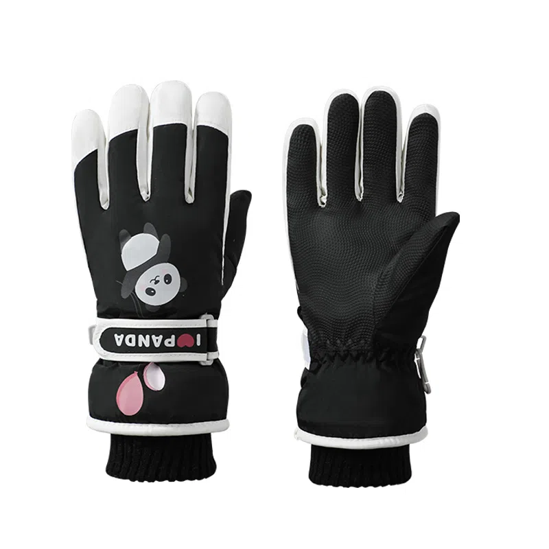 俞兆林 冬季加绒加厚保暖中大童可爱户外玩雪防风防寒防泼水 聚酯纤维 手套 儿童款