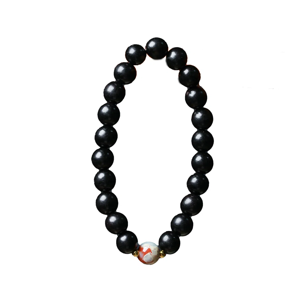 仙友 新中式国风菩提串珠 过香佑福 复古国潮轻奢转运招财佛珠念珠 黑檀 手串 男女同款情侣款