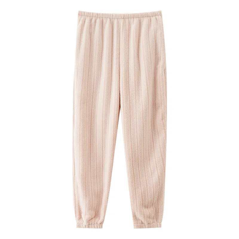 莫代尔 舒适宽松亲肤长裤可外穿秋冬睡裤 女款 米白色