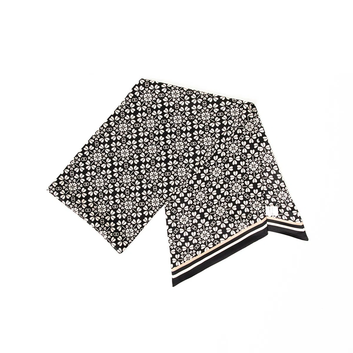 丝界 经典时尚百搭通勤真丝领巾百变 丝巾 女款