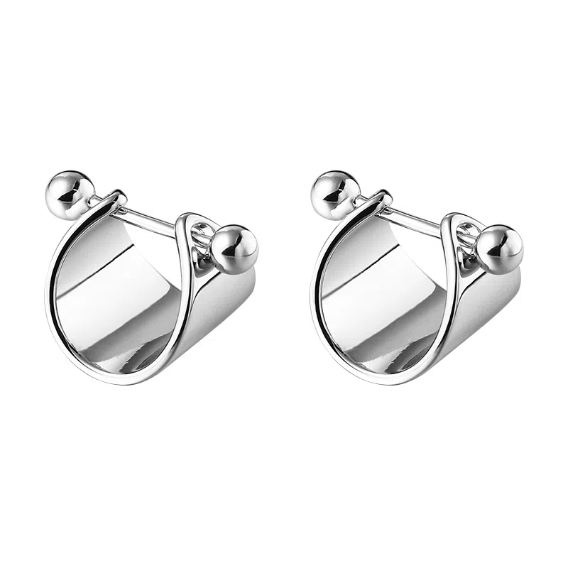 EAR PARTNER Screw Stud Earring 925 Silver