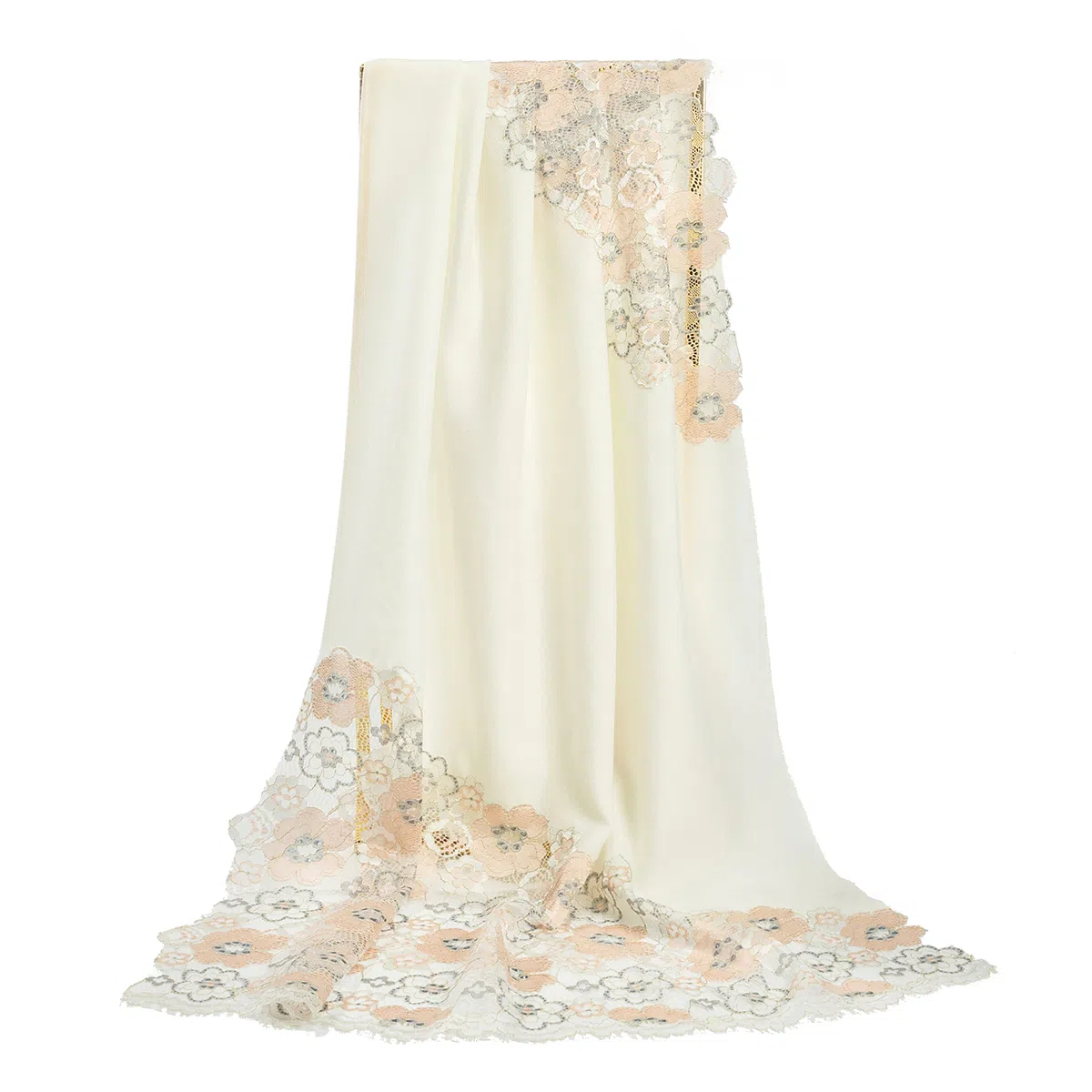 上海故事   高级感 刺绣羊毛围巾   围脖  女款  礼盒装